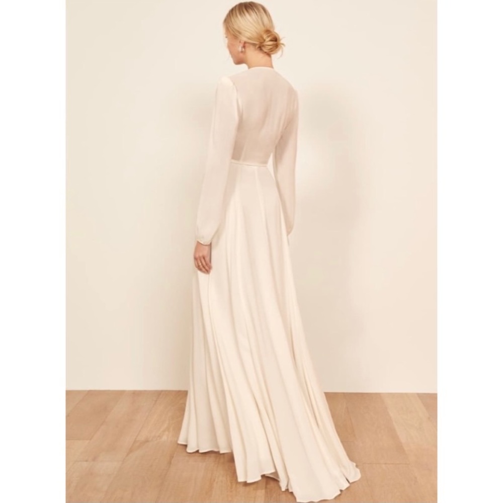 NWT Reformation Milan Wedding Dress Ivory Small - Picture 4 of 12